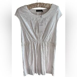 Antik Batik Eyelet Scoop Neck Mini Dress NWT X Small